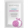 Wicked Sensual Care Simply Water Based Lubricant - .1 Oz Passion Fruit