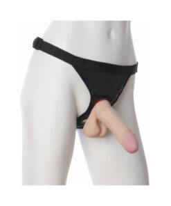 Vac-U-Lock 7" Ultraskyn Dildo with Ultra Harness - Beige