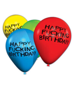 Happy Fucking Birthday 11in Balloons - 8 Per Pack