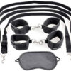 Fetish Fantasy Cuff and Tether Set Black