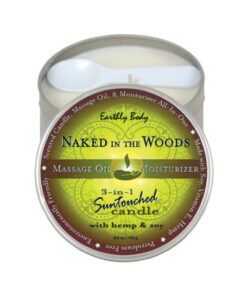 3 In 1 Round Massage Oil Candle Naked In The Woods 6oz