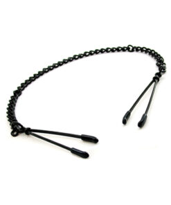 H2h Nipple Clamps Tweezer With Chain (black)