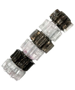Hung Pleasure Stars Jelly Cock Rings Black/clear 6 Pack