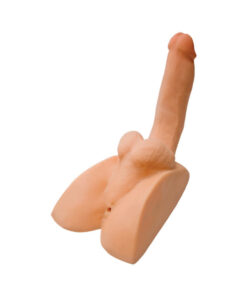 Adam Male Toys Rock Hard Cyberskin Ass Stroker With Erect Cock