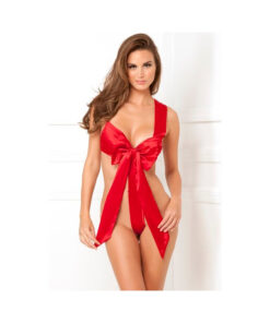 Unwrap Me Satin Bow Teddy M/L Red