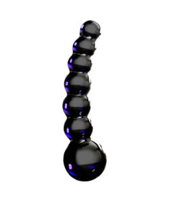 Icicles No 66 Glass Massager Black