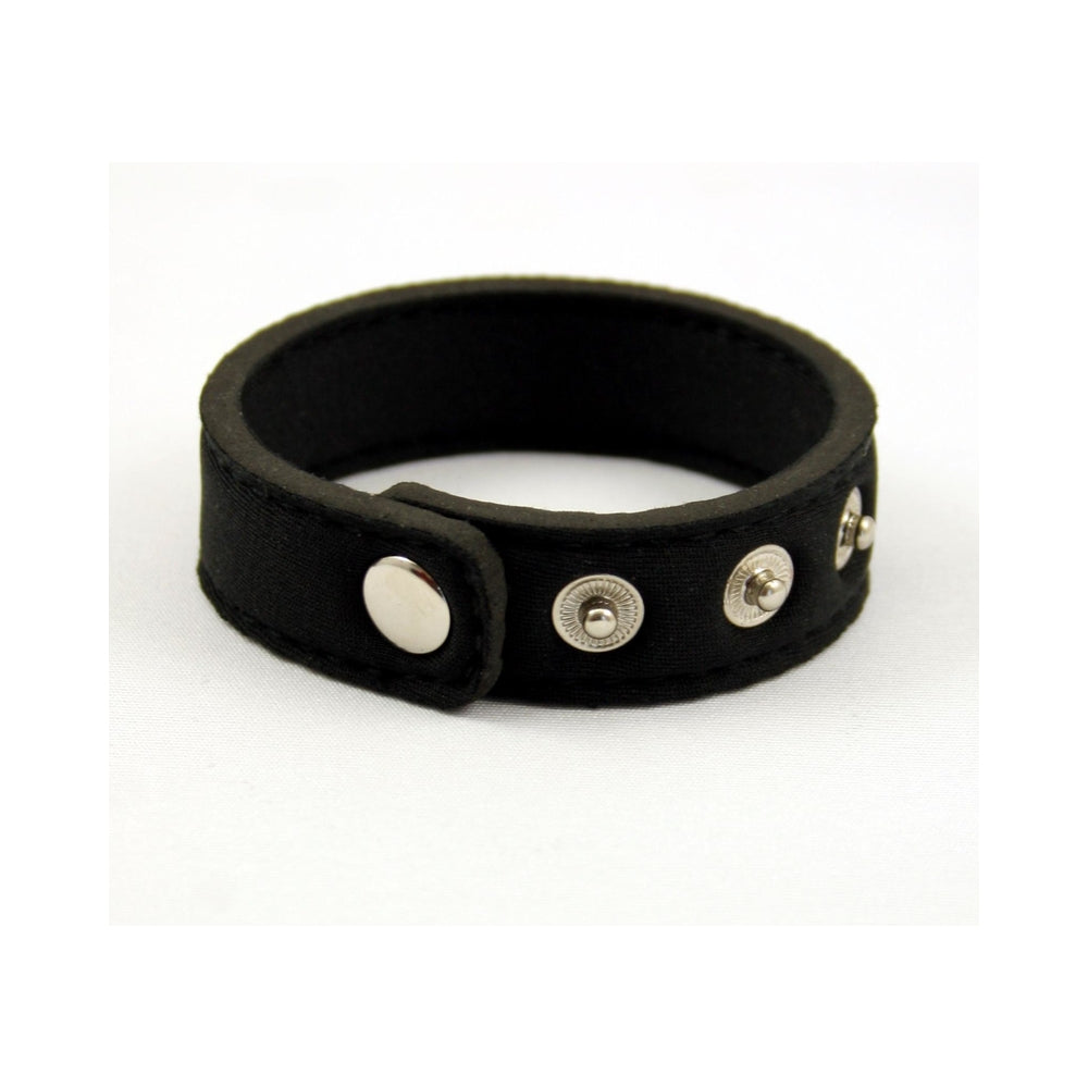Neoprene Snap Cock Ring Black