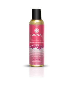 Dona Scented Massage Oil Flirty Blushing Berry 3.75oz