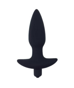 Corked 2 Waterproof Vibrating Medium Butt Plug - Black