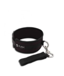 Lux Fetish Collar And Leash Set Black