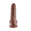 King Cock 7" Cock - Brown