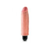 King Cock 6 inches Vibrating Stiffy Beige