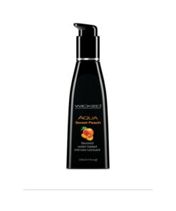 Wicked Aqua Sweet Peach Flavored Lubricant 4oz