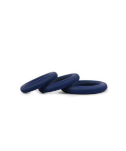 Hombre Snug Fit Silicone Thick C-rings 3pk Navy