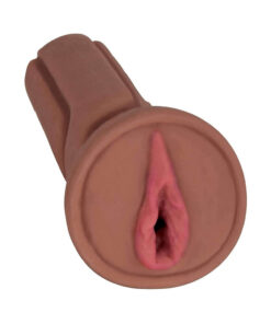 Mistress Bioskin Vibrating Stroker With Pubic Bone 1 Speed Bullet Cece Chocolate