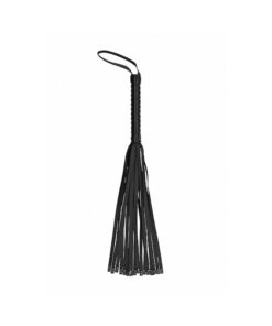 Ouch! Skulls & Bones Whip With Skulls - Black