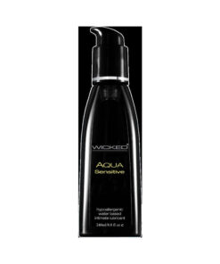 Wicked Aqua Sensitive Waterbased Hypoallergenic Unscented Lube 8oz