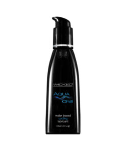 Wicked Aqua Chill Waterbased Cooling Sensation Lubricant 4oz