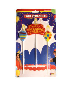 Happy Fucking Birthday Candles Set Of 3