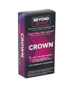 Crown Super Thin Latex Condoms Lubricated 12 Pack