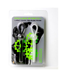 Silicone Lasso Rings 2 Pack Black