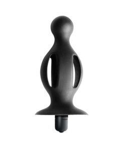 Commander Expert Vibrating Butt Plug Black