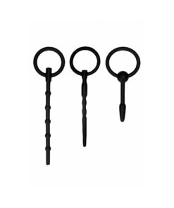 Ouch! Urethral Sounding Plug Set - Black