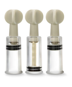 Temptasia - Clit And Nipple Twist Suckers - Set Of 3 - Clear