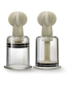 Temptasia - Clit And Nipple Large Twist Suckers - Set Of 2 - Clear