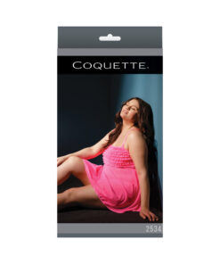 Ruffle Baby Doll Neon Pink Xl