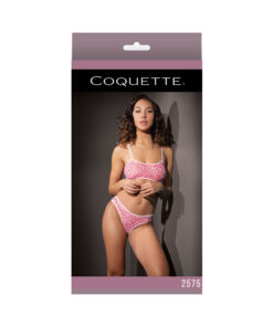 Coquette Bra Set Pink/White OS