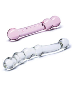 Double Pleasure Glas Dildo Set 2pc