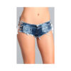 Denim Short W/ Ties Large