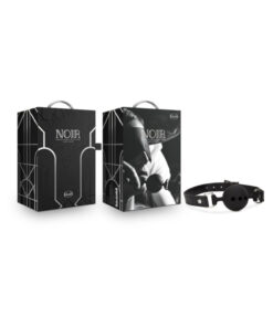 Noir Breathable Silicone Ball Gag Black