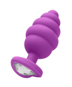 Ouchextra Large Ribbed Diamond Heart Plug