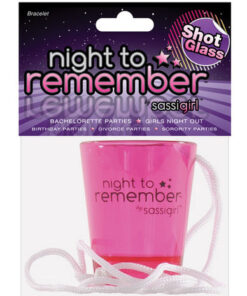 Night to remember shot glass necklace by sassi girl