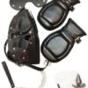 Basic Puppy Play Kit Black Mask Tail Mitts Carry Pack