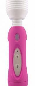 Mystic wand silicone massager - hot pink