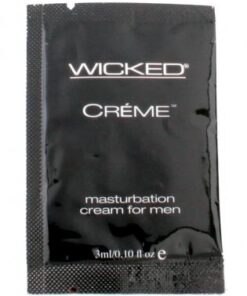 Wicked sensual care collection 0.1 oz creme to liquid masturbation cream for men packette - creme