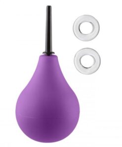 Cloud 9 Fresh + Deluxe Anal Soft Tip Enema Douche 7.6oz EZ Squeeze Bulb & 2 C-rings