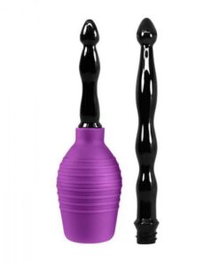 Cloud 9 Fresh + Deluxe Anal Enema Douche Kit 10.8oz EZ Squeeze Bulb W/ Soft Nozzle