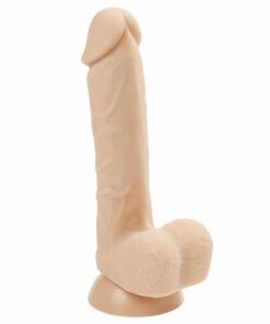 Cloud 9 Platinum Silicone 7 inches Dong Beige Bonus Rings