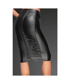 Noir Powerwetlook Pencil Skirt Medium